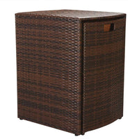 Thumbnail for 3-tlg. Bistro-Set mit Auflagen Poly Rattan Braun
