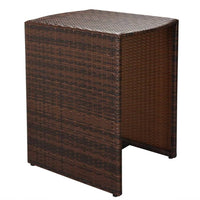 Thumbnail for 3-tlg. Bistro-Set mit Auflagen Poly Rattan Braun