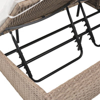 Thumbnail for Outdoor-Sonneninsel Poly Rattan Beige