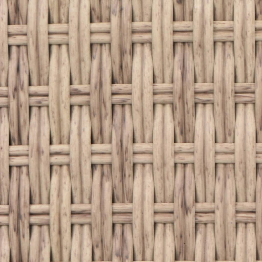 Outdoor-Sonneninsel Poly Rattan Beige