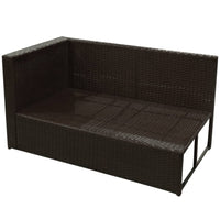 Thumbnail for 8-tlg. Garten-Lounge-Set mit Auflagen Poly Rattan Braun