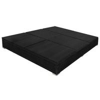 Thumbnail for Outdoor-Loungebett mit Sonnenschirm Poly Rattan Schwarz
