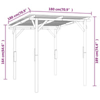 Thumbnail for Garten-Unterstand Imprägniertes Kiefernholz 180x180x189 cm