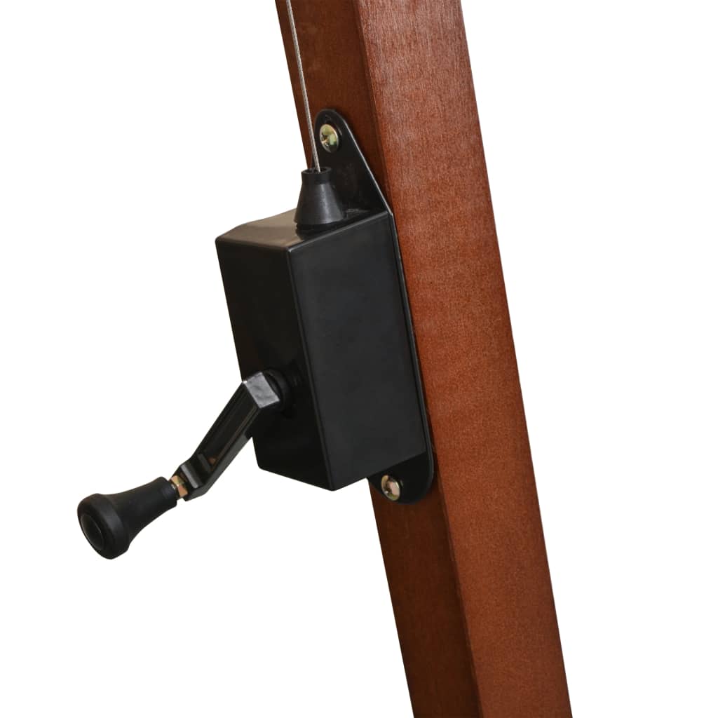 Sonnenschirm Ampelschirm 300 x 300 cm Holzmast Grün