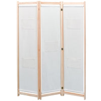 Thumbnail for 3-teiliger Raumteiler Creme 120 x 170 x 4 cm Stoff
