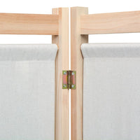 Thumbnail for 3-teiliger Raumteiler Creme 120 x 170 x 4 cm Stoff