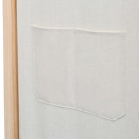 Thumbnail for 3-teiliger Raumteiler Creme 120 x 170 x 4 cm Stoff