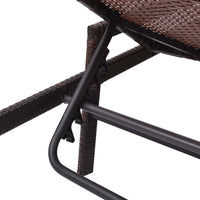 Thumbnail for Sonnenliege mit Auflage Poly Rattan Braun