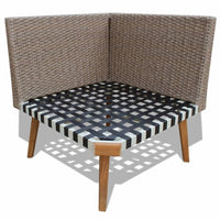 Thumbnail for 4-tlg. Garten-Lounge-Set mit Auflagen Poly Rattan Grau