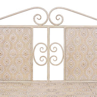 Thumbnail for Gartenbank 115 cm Stahl Vintage Weiß