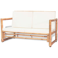 Thumbnail for 4-tlg. Garten-Lounge-Set mit Auflagen Bambus