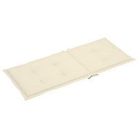 Thumbnail for Gartenstuhlauflagen 4 Stk. Creme 120x50x3 cm