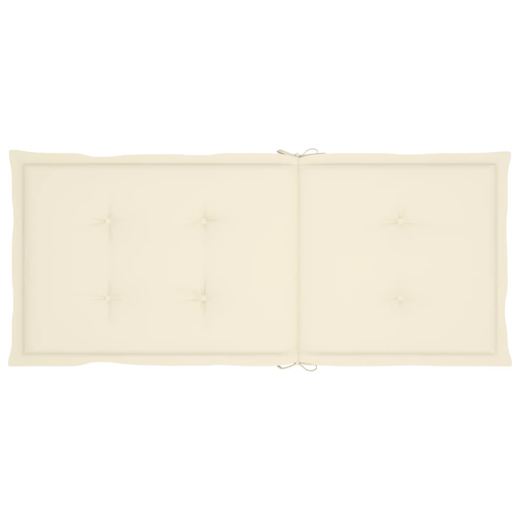 Gartenstuhlauflagen 4 Stk. Creme 120x50x3 cm