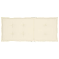 Thumbnail for Gartenstuhlauflagen 4 Stk. Creme 120x50x3 cm