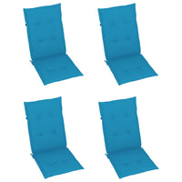 Thumbnail for Gartenstuhlauflagen 4 Stk. Blau 120x50x3 cm