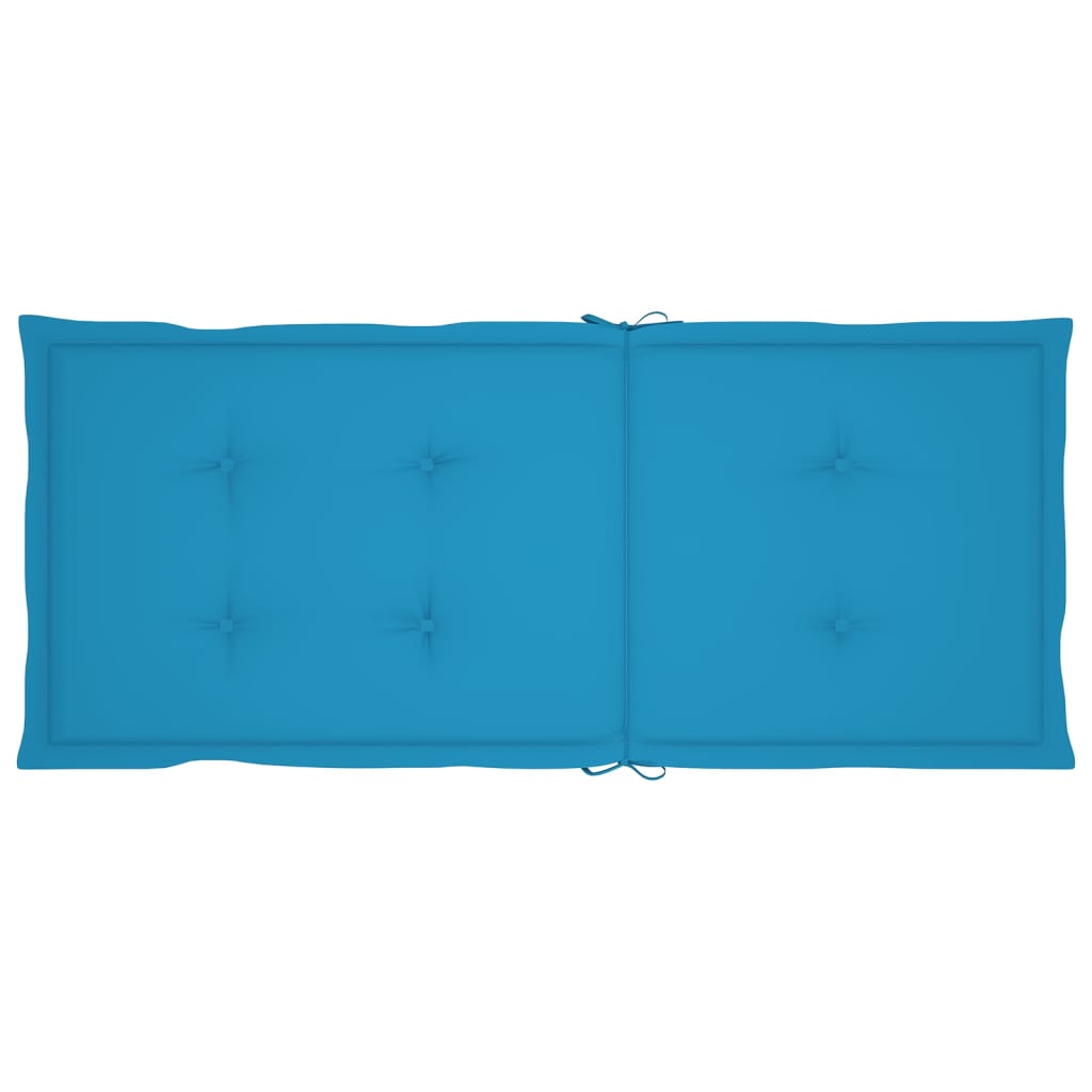 Gartenstuhlauflagen 4 Stk. Blau 120x50x3 cm