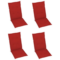 Thumbnail for Gartenstuhlauflagen 4 Stk. Rot 120x50x3 cm