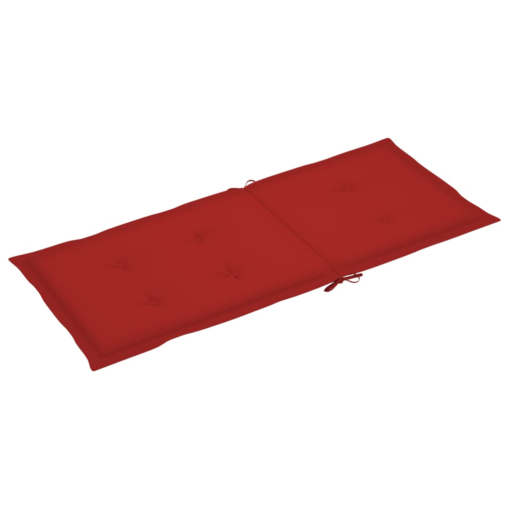 Gartenstuhlauflagen 4 Stk. Rot 120x50x3 cm
