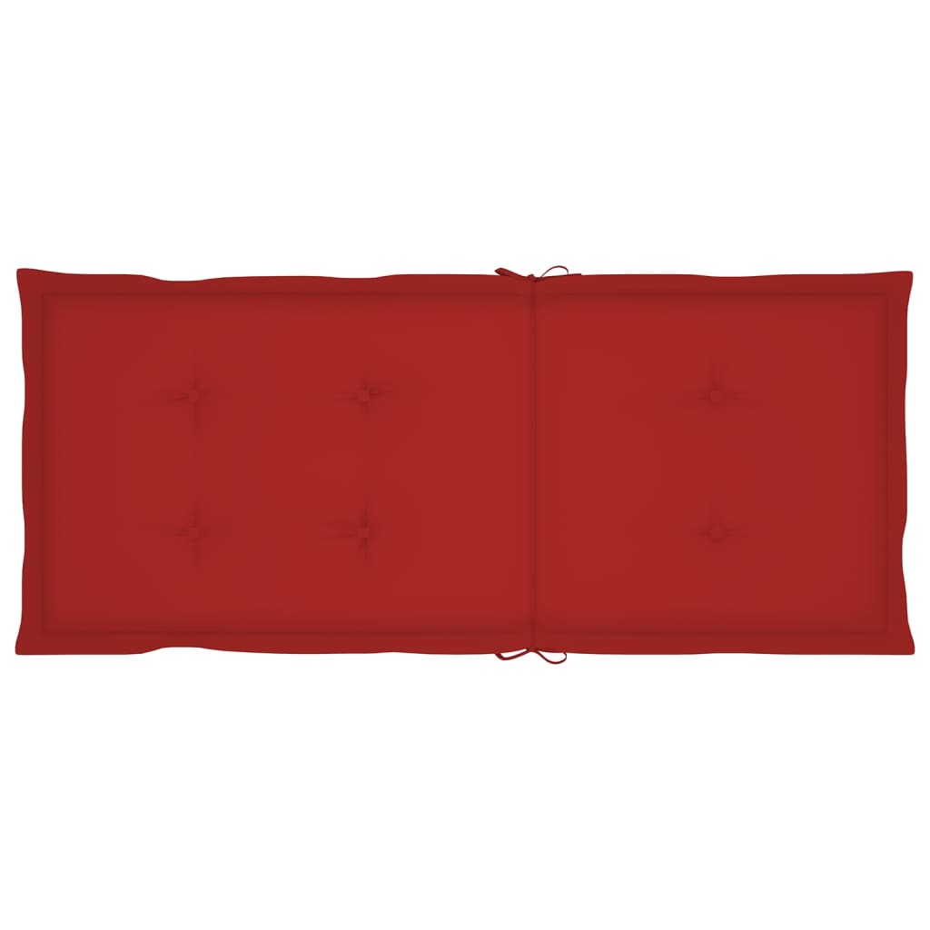 Gartenstuhlauflagen 4 Stk. Rot 120x50x3 cm