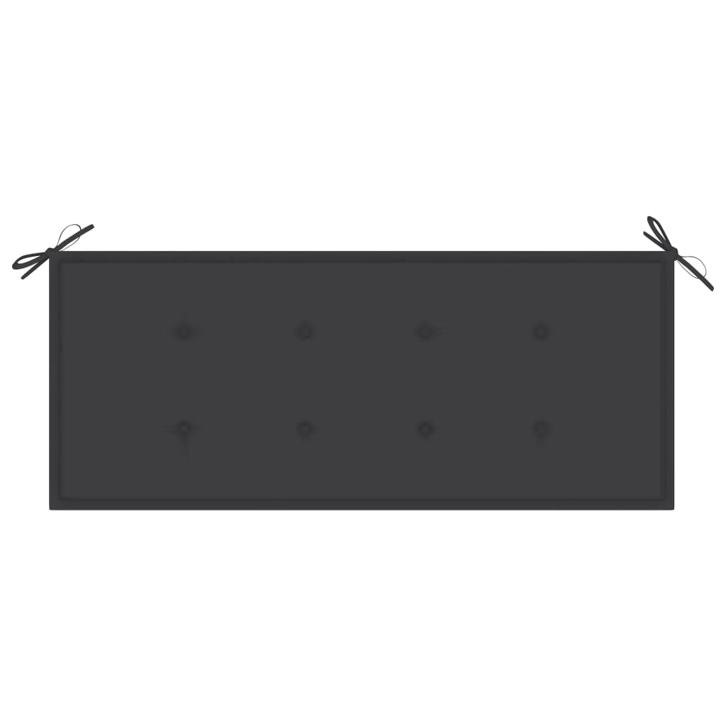 Gartenbank-Auflage Anthrazit 120x50x3 cm