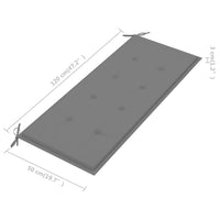 Thumbnail for Gartenbank-Auflage Grau 120x50x3 cm