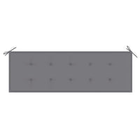 Thumbnail for Gartenbank-Auflage Grau 150x50x3 cm