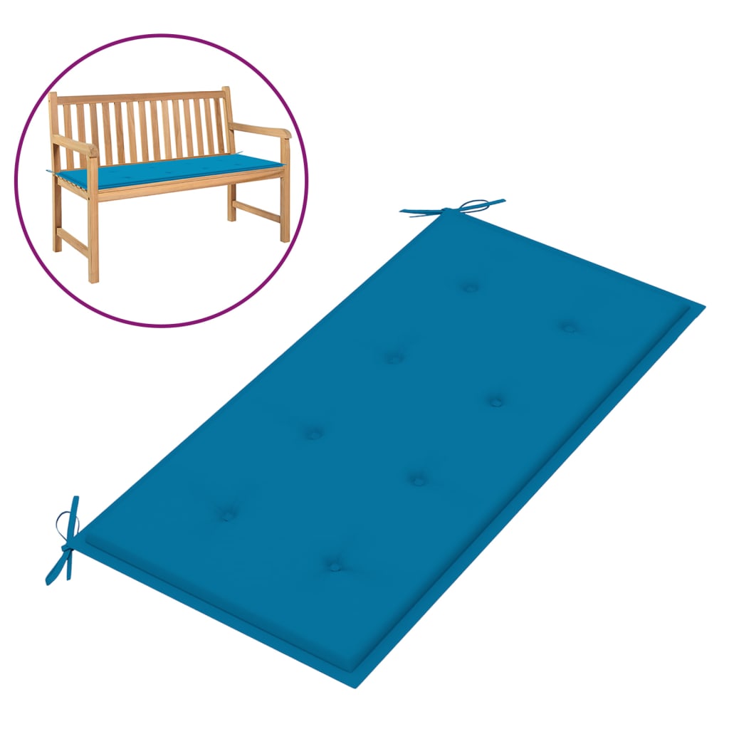 Gartenbank-Auflage Blau 100x50x3 cm