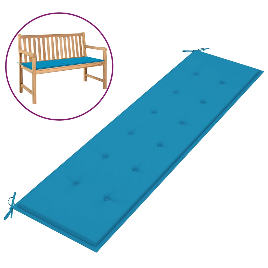 Gartenbank-Auflage Blau 180x50x3 cm
