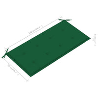 Thumbnail for Gartenbank-Auflage Grün 100x50x3 cm