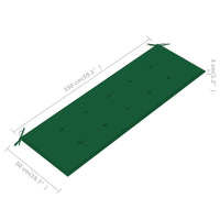 Thumbnail for Gartenbank-Auflage Grün 150x50x3 cm