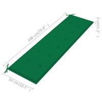 Thumbnail for Gartenbank-Auflage Grün 180x50x3 cm