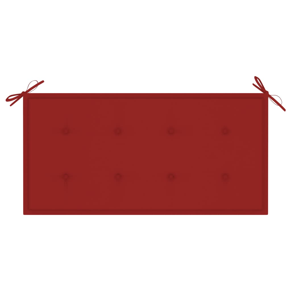 Gartenbank-Auflage Rot 100x50x3 cm