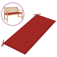 Thumbnail for Gartenbank-Auflage Rot 120x50x3 cm