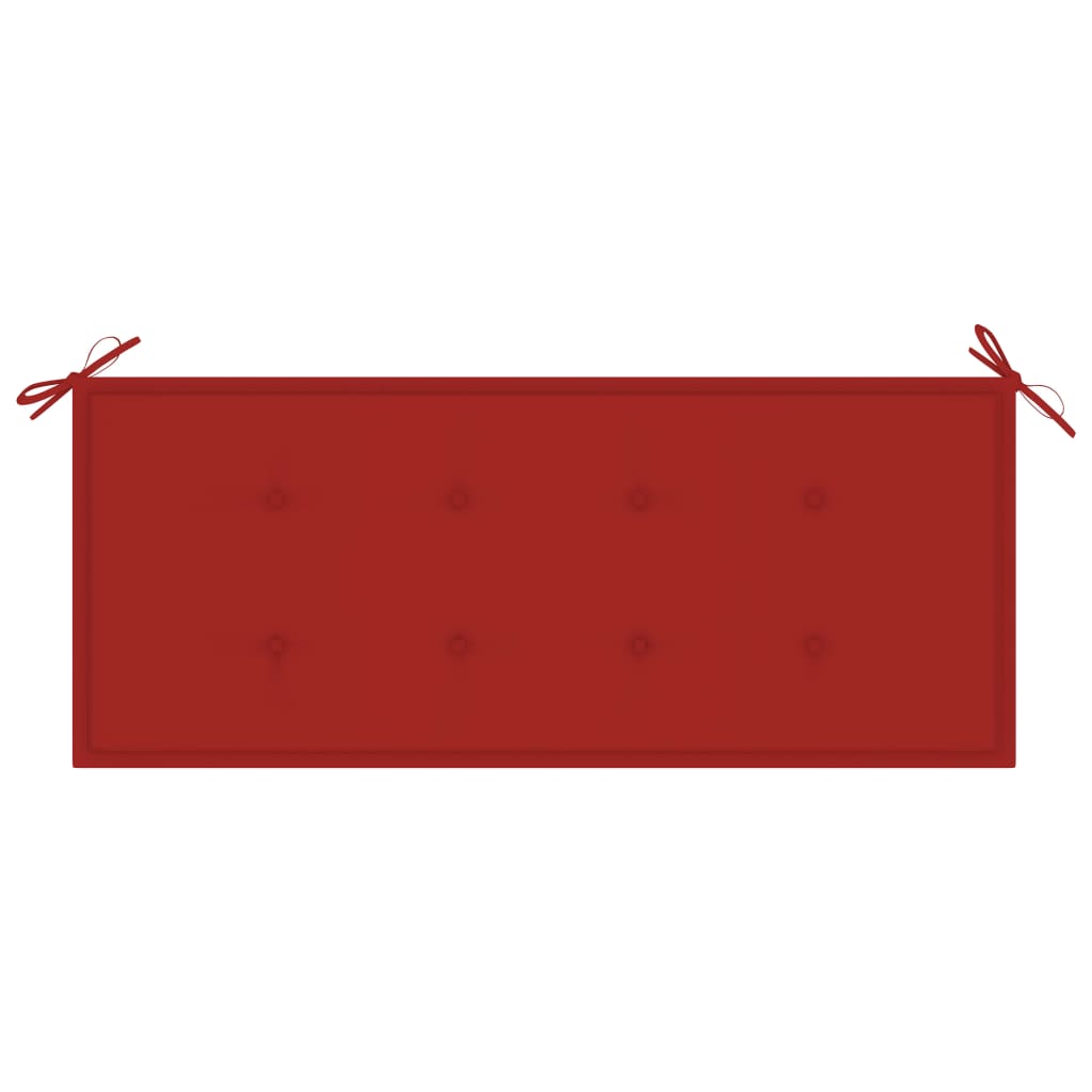 Gartenbank-Auflage Rot 120x50x3 cm