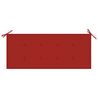 Thumbnail for Gartenbank-Auflage Rot 120x50x3 cm