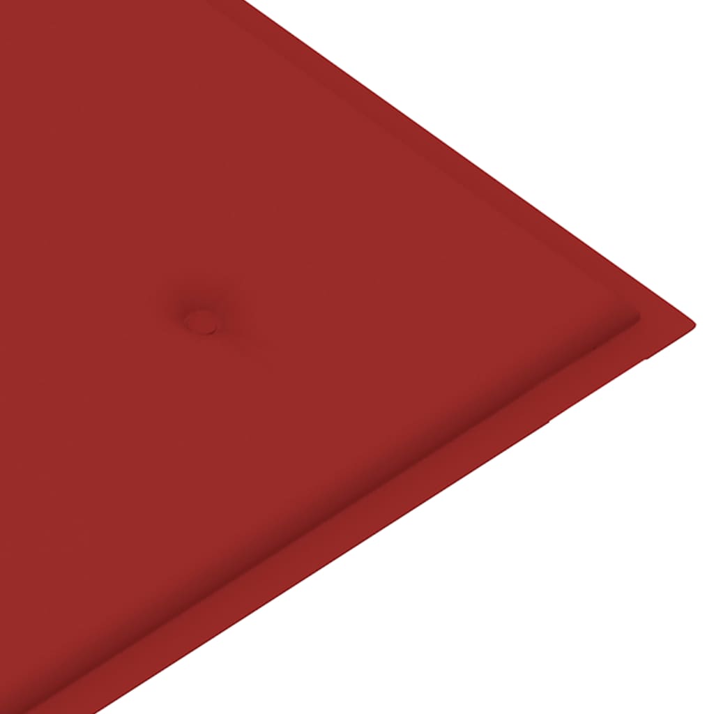 Gartenbank-Auflage Rot 120x50x3 cm
