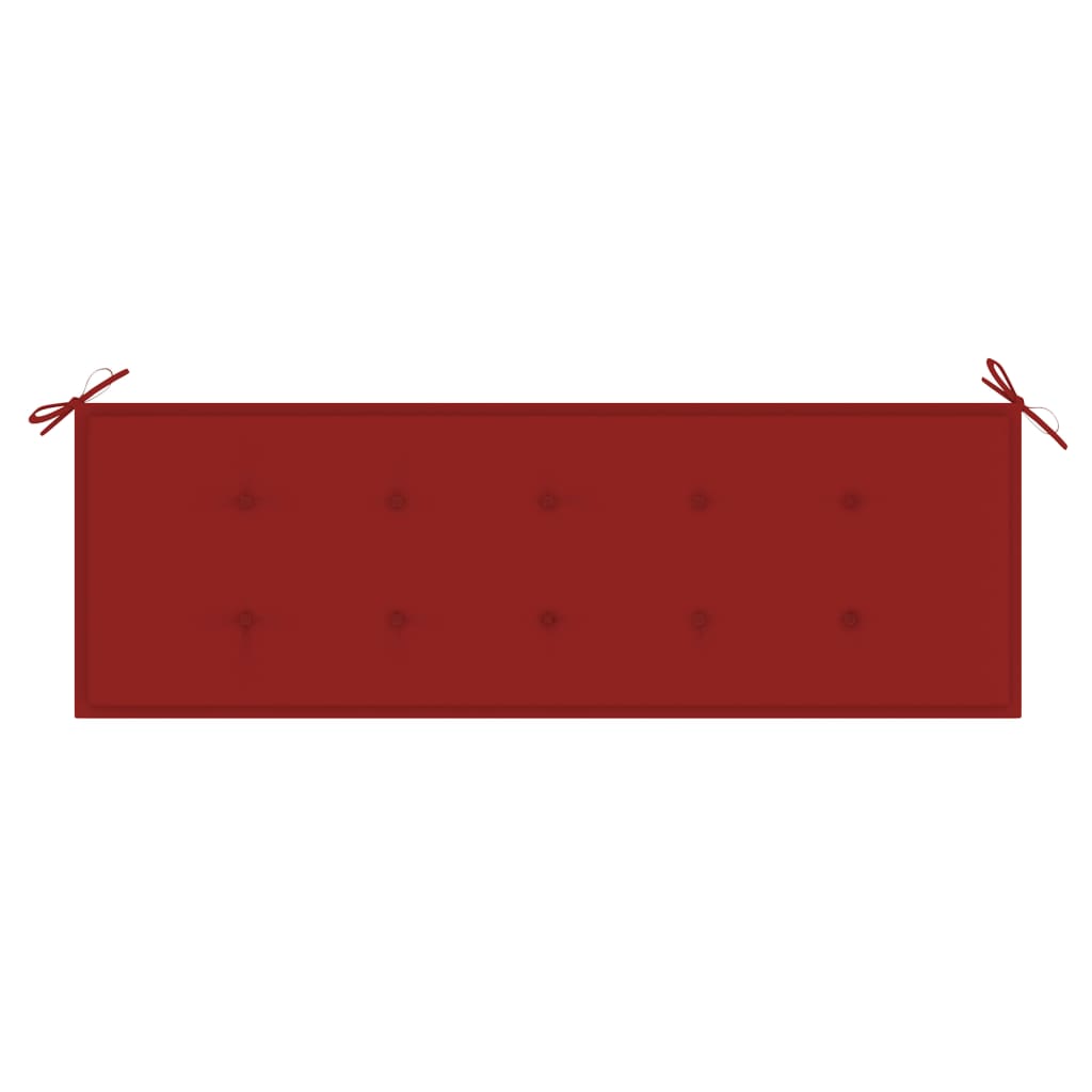 Gartenbank-Auflage Rot 150x50x3 cm