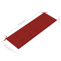 Thumbnail for Gartenbank-Auflage Rot 150x50x3 cm