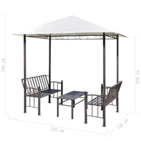 Thumbnail for Gartenpavillon mit Tisch und Bänken 2,5x1,5x2,4 m