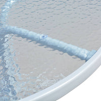 Thumbnail for Gartentisch 50 x 71 cm Stahl Rund Grau