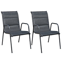 Thumbnail for 3-tlg. Bistro-Set Stahl Schwarz