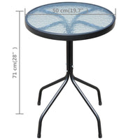 Thumbnail for 3-tlg. Bistro-Set Stahl Schwarz