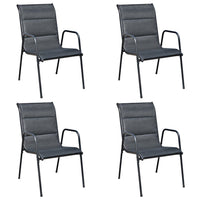 Thumbnail for 5-tlg. Garten-Essgruppe Stahl Schwarz