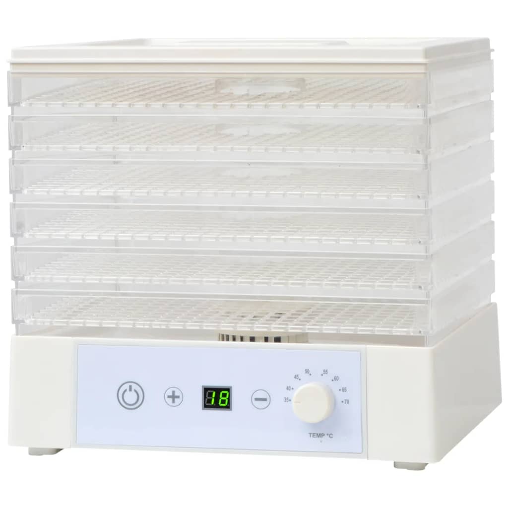 Dörrgerät mit 6 Ablagen 250 W Weiß