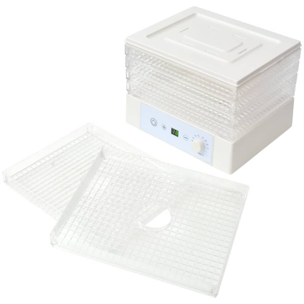 Dörrgerät mit 6 Ablagen 250 W Weiß