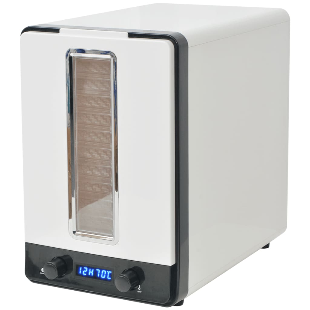Dörrgerät mit 10 Ablagen 550 W Weiß