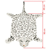 Thumbnail for Plüsch Leopardenfell Teppich 139 cm Weiß