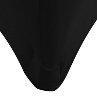 Thumbnail for Stretch-Tischhusse 2 Stk. 120 x 60,5 x 74 cm Schwarz
