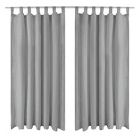 Thumbnail for Vorhänge aus Mikro-Satin 2 Stk. mit Schlaufen 140×225 cm Grau