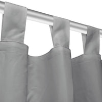 Thumbnail for Vorhänge aus Mikro-Satin 2 Stk. mit Schlaufen 140×225 cm Grau